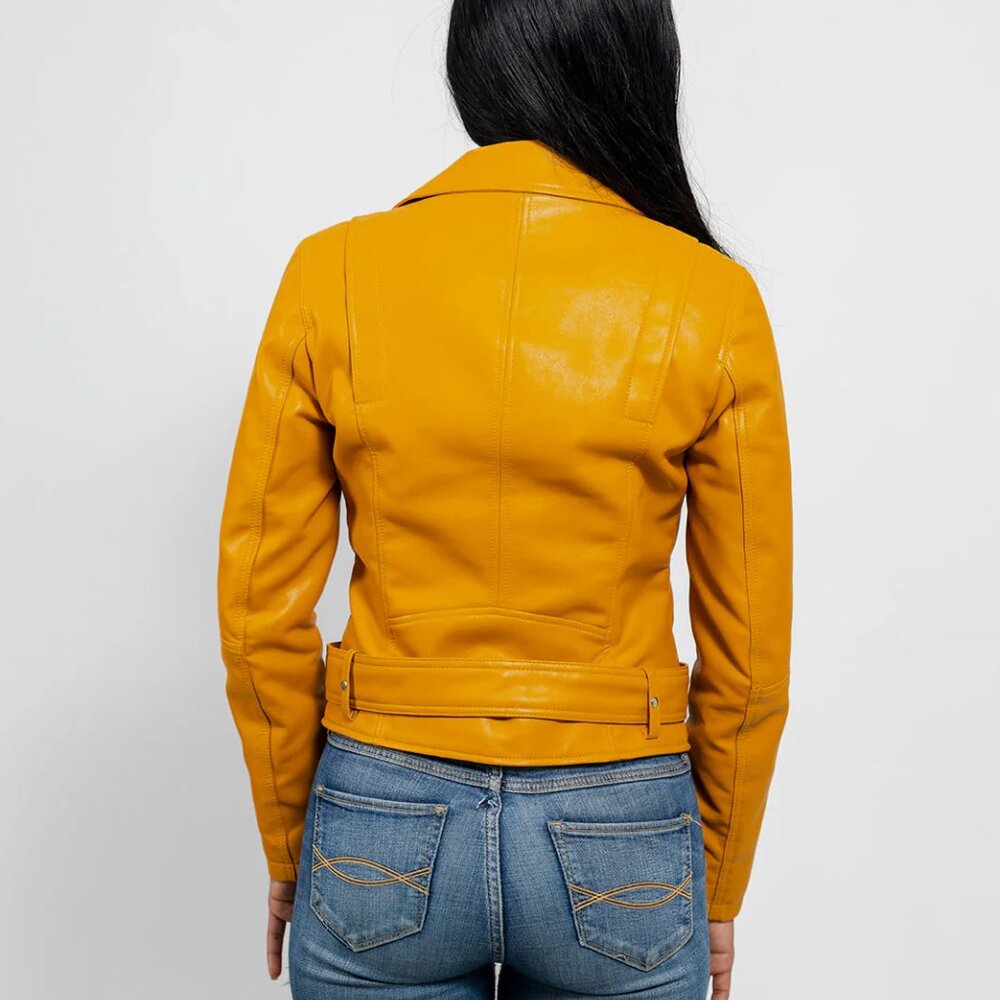 Women's Genuine Leather Remy Jacket For Women Jacket - Picture 4 of 5